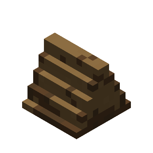 Wood Plank Roof (Ridge Cap)